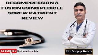 Spine Surgery Patient review Surgery By drsanjayarora orthomedhospitals trending hospital [upl. by Oys]