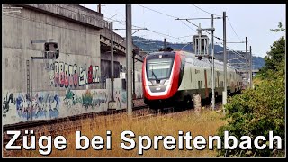 Zugsichtungen bei Spreitenbach  Kanton Aargau  Schweiz 2023 [upl. by Wolf]