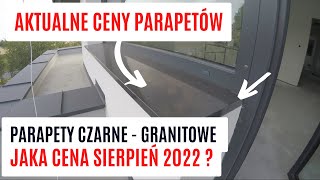 Ceny parapetów  czarny granit absolute black 3cm  montujemy parapety wewnętrzne zewnętrzne [upl. by Wilmer]