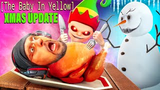 Baby In Yellow Snowball Fight for Christmas FGTeeV Snowman Update [upl. by Ativahs517]