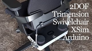 2DOF Trimension Swivelchair Live4Speed SimTools Arduino TEST [upl. by Yrohcaz]