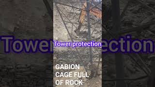 Tower protection Gabion Wall  ErosionProtection [upl. by Joost601]