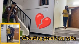 Talking With Another Girl Cheating Prank On Wife  Tamil Prank [upl. by Ashlin]