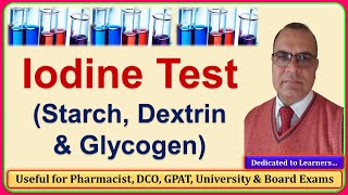 Iodine Test for Starch Dextrin amp Glycogen Polysaccharides [upl. by Declan]