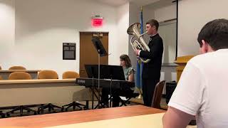 2024 OSSAA State Solo and Ensemble Contest Isaac Green Euphonium Solo [upl. by Chenee]