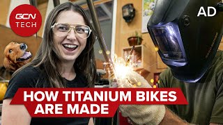 How Is A Titanium Bike Made  Inside The Moots Factory [upl. by Rahsab]