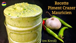 Recette Piment Crazer Mauricien en Kreol 🇲🇺 [upl. by Ymot]