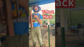 How to Put in and Remove a Fence Post with a TPost Driver [upl. by Ylluz]