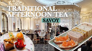 Stunning AFTERNOON TEA at Savoy  Best Afternoon Tea in London [upl. by Krute]