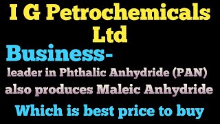 I G Petrochemicals Ltd stock complete analysis video [upl. by Atsirhcal]