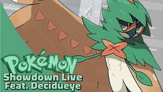 Swords Dance Decidueye Pokemon Sun and Moon OU Showdown Live WOPJellicent Smogon OU Team [upl. by Obbard117]