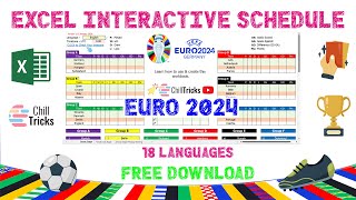 EURO 2024 EXCEL Interactive Schedule Free Download [upl. by Ettenaej79]