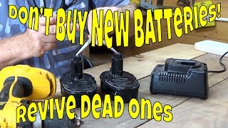 How to revive a dead rechargeable power tool battery easily [upl. by Annekahs88]