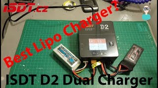 ISDT D2 200W 20A AC Dual Channel Output Smart Battery Balance Charger [upl. by Nickelsen]