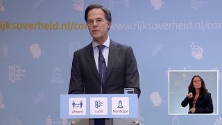 14 januari 2022 Inleidend statement premier Rutte en minister Kuipers [upl. by Chamberlin555]