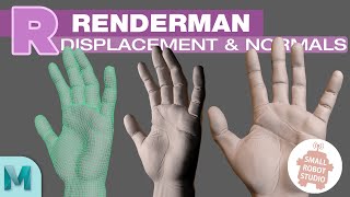 Renderman 24 Displacement amp Normal Maps MayaZBrush Tutorial [upl. by Noiroc60]