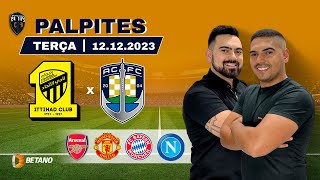 PALPITES DE FUTEBOL PARA HOJE TERCA 121223  BILHETE PRONTO  MUNDIAL DE CLUBES E CHAMPIONS LEAGUE [upl. by Anij674]