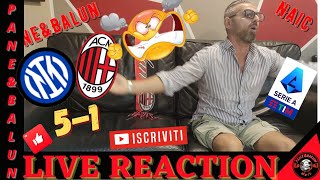 😱LIVE REACTION😱🤬INTER MILAN 5 1⛔LETTERALMENTE ASFALTATI💥SUPERIORI IN TUTTO🔥 [upl. by Nileve]