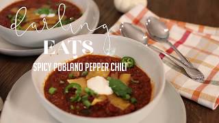 Spicy Poblano Chili Recipe [upl. by Esela]