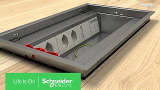 OptiLine 50  Bodendose mit Klappdeckel  Schneider Electric [upl. by Modeerf]