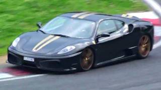 Modified Ferrari 430 Scuderia Loud Sounds on the Track [upl. by Jandel]