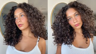 How to style short curly hair for fluffy voluminous locks [upl. by Solokin]