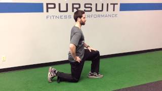 Half Kneeling Hip Flexor Stretch [upl. by Sadye]