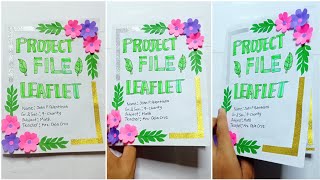 How To Make A Handmade Beautiful LEAFLET With Creative Ideas  Very Easy and With Design Ideas [upl. by Rimidalb]