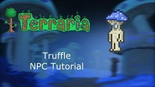 Como conseguir al Truffle NPC  Tutorial Terraria 12 en español [upl. by Garry]