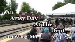 An Artsy Day at the Depot Red Wing Mn 62423 [upl. by Yrovi]