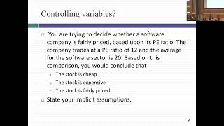 Session 19 Val Undergrad Valuation Closure and Pricing 101 [upl. by Natlus]