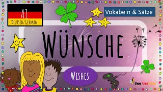 Deutsch lernen Wünsche A1 Deutsch  Learn German Wishes A1 German sich wünschen [upl. by Cirdahc]