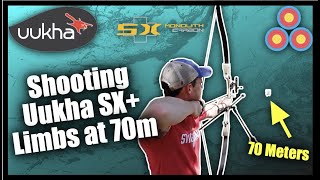 Shooting the Uukha SX Recurve Limbs at 70 Meters for the First Time [upl. by Duwad]