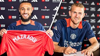 MAN UTD ANNOUNCE DE LIGT amp MAZRAOUI SIGNINGS 😍 [upl. by Foah725]