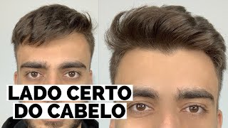 QUAL LADO CERTO DO CABELO MASCULINO [upl. by Mellen847]