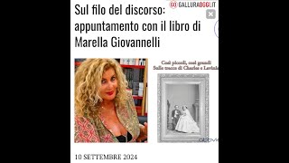 Marella Giovannelli protagonista a Sul Filo del Discorso con il suo ultimo libro [upl. by Fahey258]