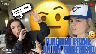 FLINCHING EVERY TIME MY GIRLFRIEND TRIES TO TOUCH ME PRANK HILARIOUS REACTION [upl. by Aisatan339]