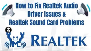 How to Fix Realtek High Definition Audio Driver Issue amp Fix Issues With Any Realtek Sound Card [upl. by Sturdivant]