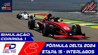 Fórmula Delta 2024  SUPER FINAL  Interlagos  CORRIDA 1 Assetto Corsa [upl. by Anola]