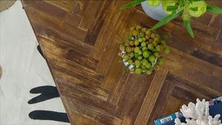 Stunning DIY Herringbone Table  Steven amp Chris  CBC [upl. by Acceb]