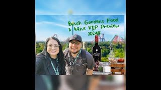 Busch Gardens Tampa Food amp Wine 2024 VIP Preview buschgardenstampa buschgardens [upl. by Esinej]