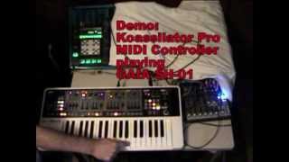 Tutorial Kaossilator Pro as MIDI Controller playing Gaia SH01 [upl. by Balough]