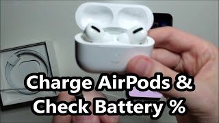 How to Charge AirPods Pro amp Check Battery [upl. by Atsirk]