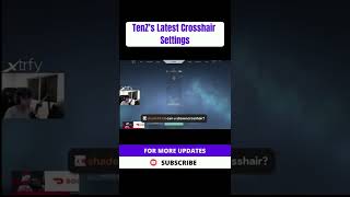 Tenz New Crosshair Settings 2022  Valorant 😍 [upl. by Hultgren]