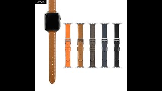 URVOI Apple Watch Attelage Single Tour leather band [upl. by Arinaj]