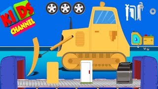 Bulldozer  toy factory  car make over  construction vehicles [upl. by Solrak452]