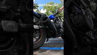 Rebel 500 Start Up Vance amp Hines Exhaust motorcycle honda shorts [upl. by Nalid]