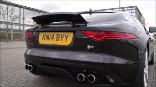 Jaguar FType R Coupe Rear Spoiler Opening amp Closing [upl. by Xyno453]