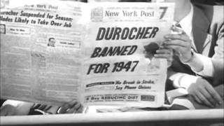 Jackie Robinson amp Leo Durocher Make News 1947 [upl. by King772]