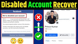 Facebook Disabled Account kaise Recover kare 180 days How To Recover Disabled Facebook Account in [upl. by Nohpets564]